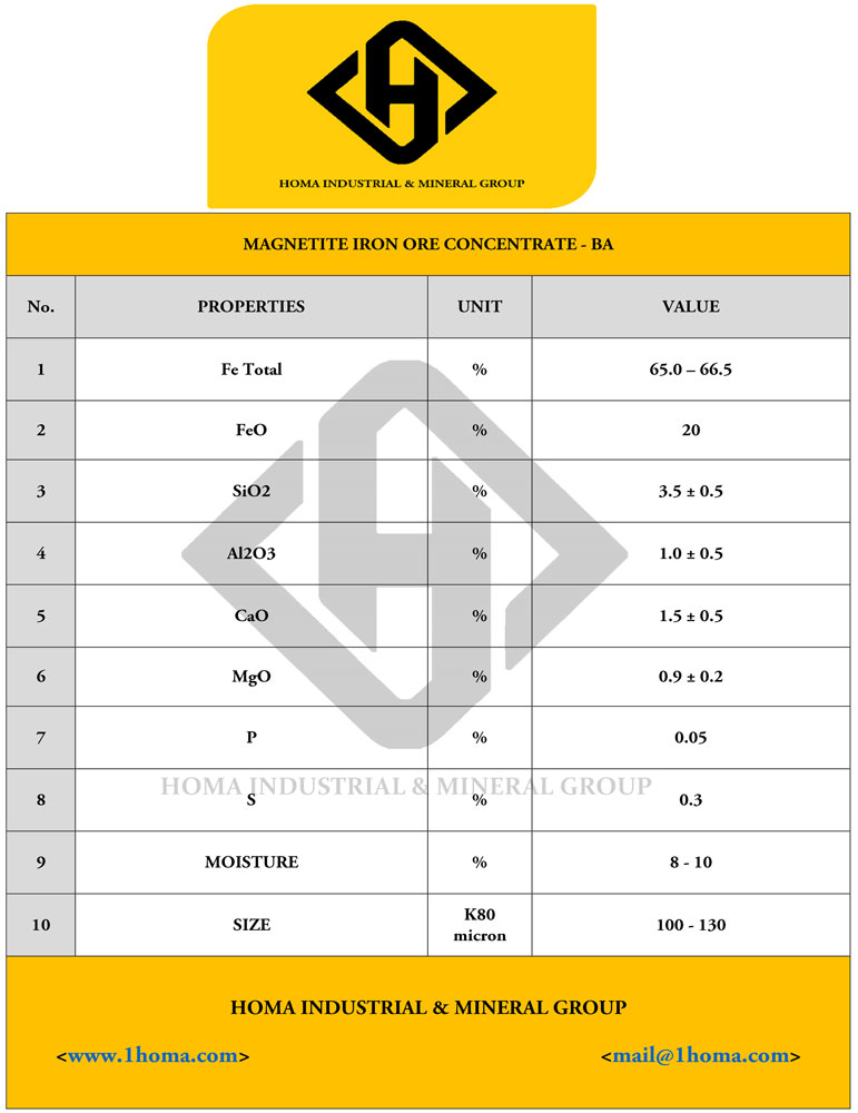 Concentrate Specification 6